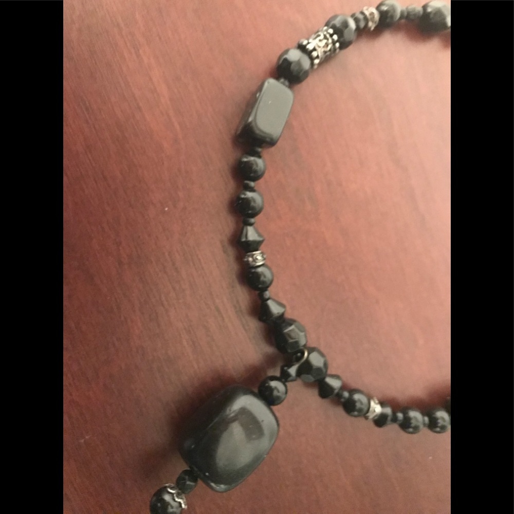 Elegant black choker necklace